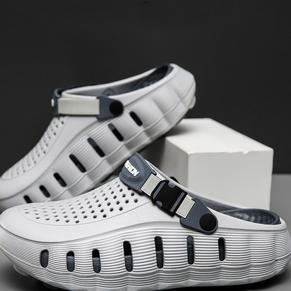 ✨ Men’s Cushioned Clogs – Ultra-Soft, Anti-Slip, Adjustable Strap 🌿