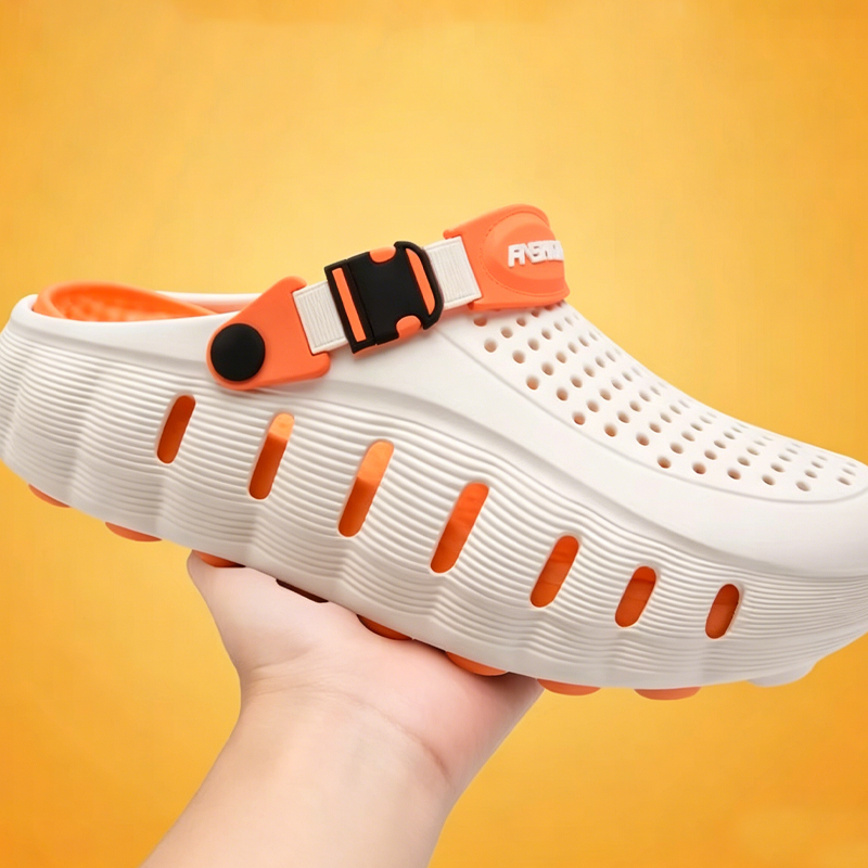 ✨ Men’s Cushioned Clogs – Ultra-Soft, Anti-Slip, Adjustable Strap 🌿