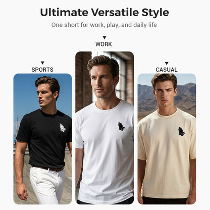 📢📢50% OFF !! ⏰👕 Men's Praying Hands Graphic Tee – Cotton, Casual, Symbolic, Versatile ✨