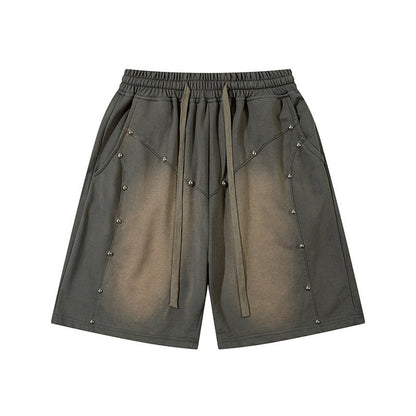 Street Ready, Chill Fit ✨🖤Unisex Loose Fit Metal Detail Shorts