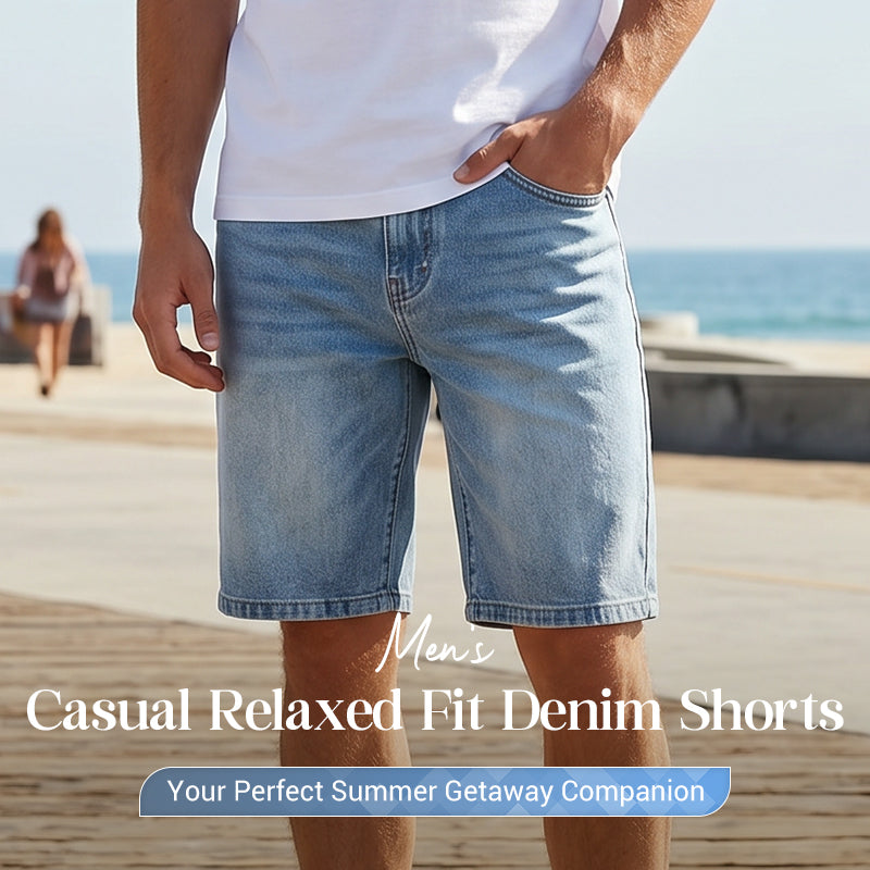 🩳 LIMITED-TIME 50% OFF! ✨ Men's Denim Shorts – Relaxed Fit, Casual, Comfortable ✨