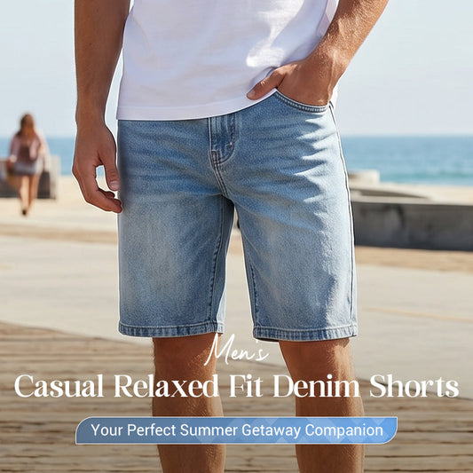 🩳 LIMITED-TIME 50% OFF! ✨ Men's Denim Shorts – Relaxed Fit, Casual, Comfortable ✨