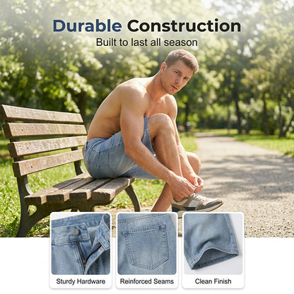 🩳 LIMITED-TIME 50% OFF! ✨ Men's Denim Shorts – Relaxed Fit, Casual, Comfortable ✨