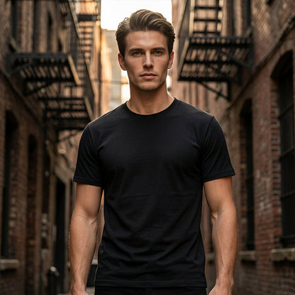 Men's Classic Crew Neck T-Shirt – Easy Care, Holds Shape