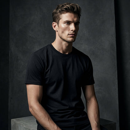 Men's Classic Crew Neck T-Shirt – Easy Care, Holds Shape