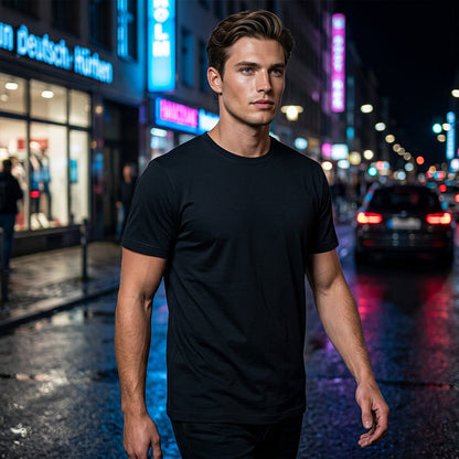 Men's Classic Crew Neck T-Shirt – Easy Care, Holds Shape
