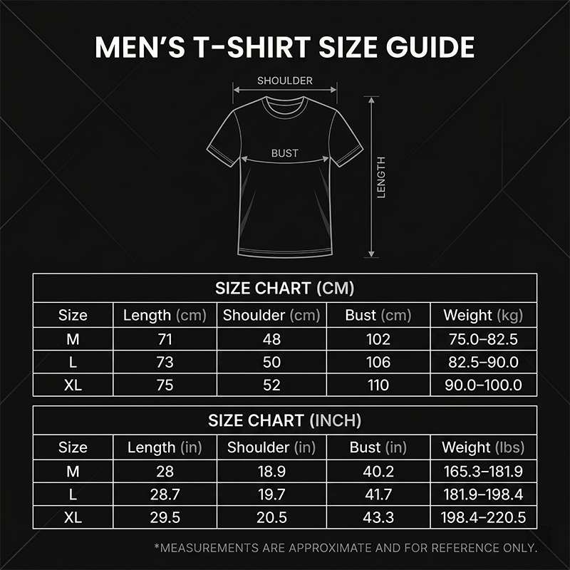 Men's Classic Crew Neck T-Shirt – Easy Care, Holds Shape