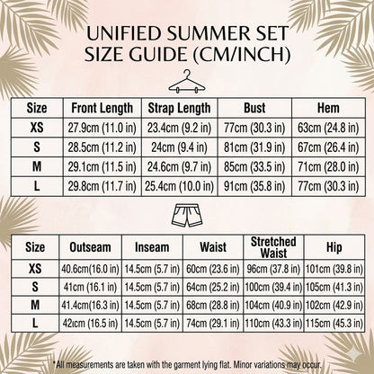 Casual Two-Piece Lounge Set with Cami and Shorts