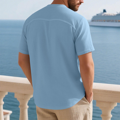 Men's Casual Solid Color Short Sleeve T-Shirt