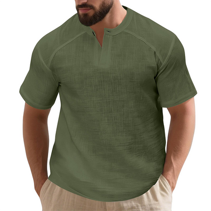 Men's Casual Solid Color Short Sleeve T-Shirt