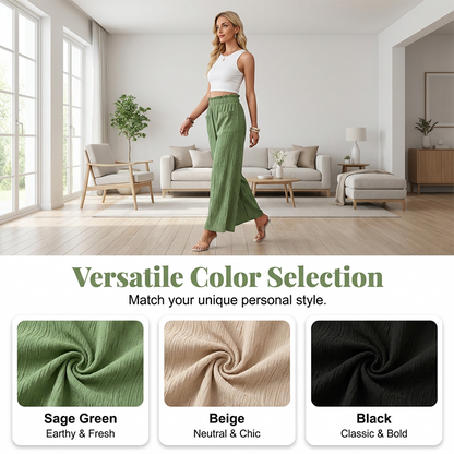 Women's Casual Solid-Color Loose-Fitting Pants