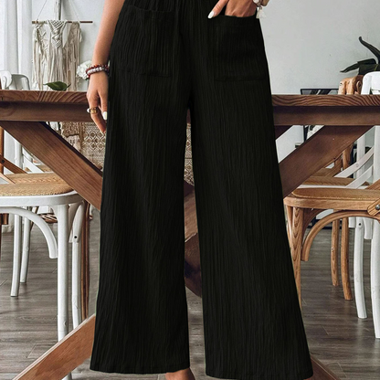 Women's Casual Solid-Color Loose-Fitting Pants