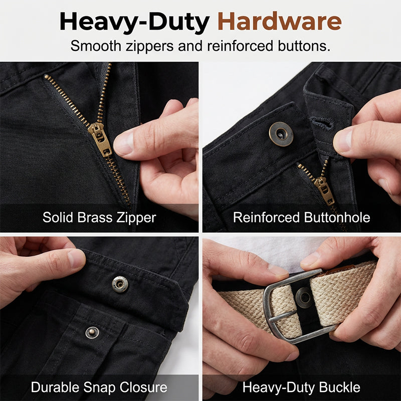 Men's Knee-Length Tactical Work Shorts