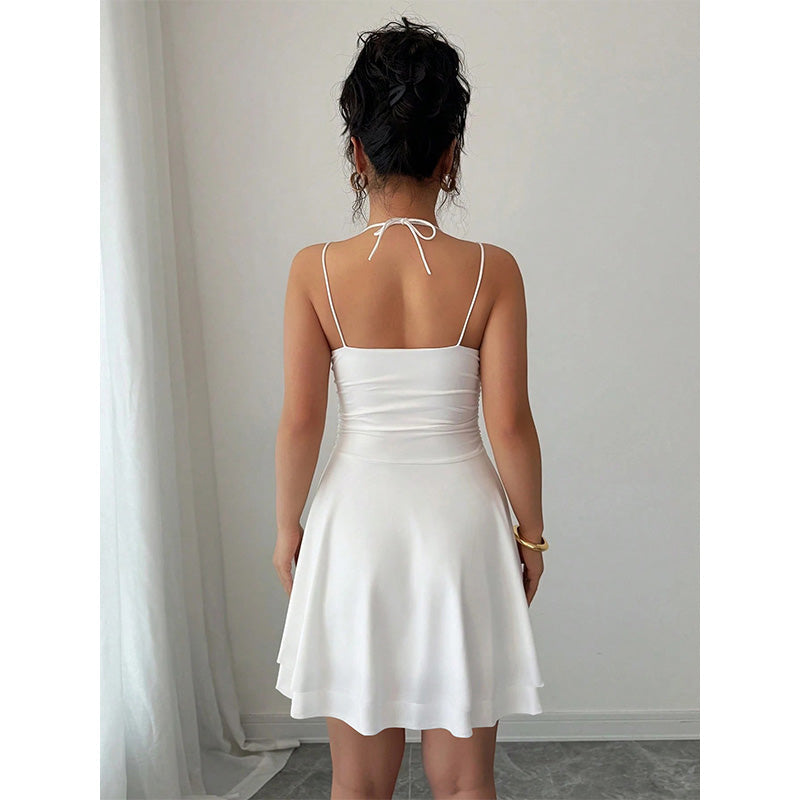 Women's Ruched A-Line Mini Dress