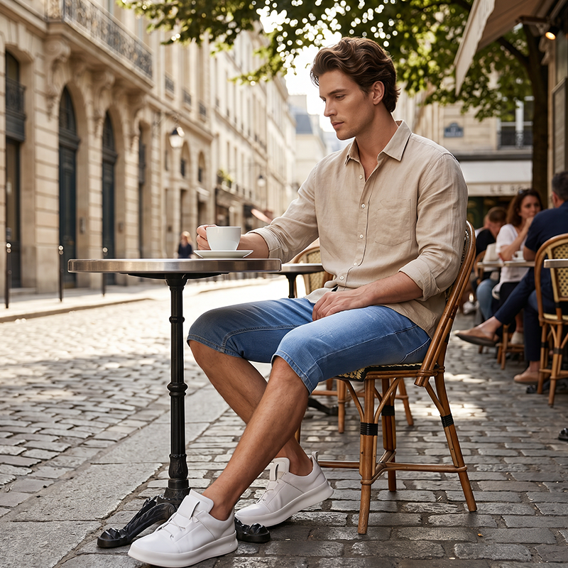 Men's Summer Lightweight Denim Shorts