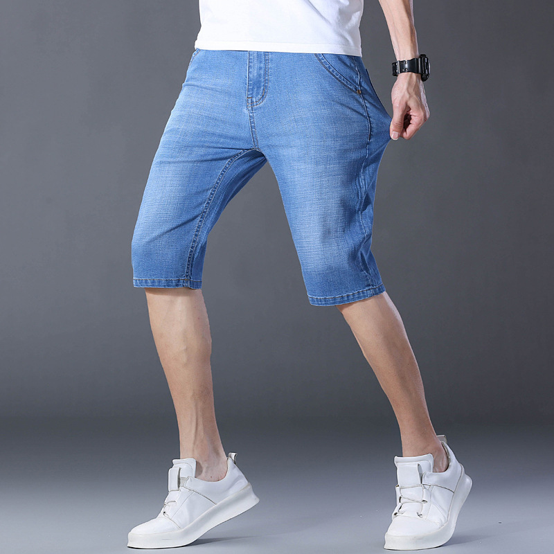 Men's Summer Lightweight Denim Shorts
