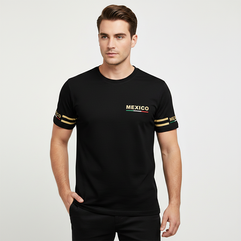 Men's All-Over Camouflage Print Round-Neck Casual Short-Sleeve Top