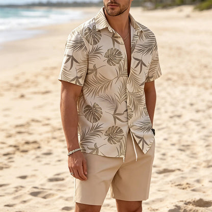 🌴Men's Hawaiian Shirt & Shorts 2-Piece Set👕