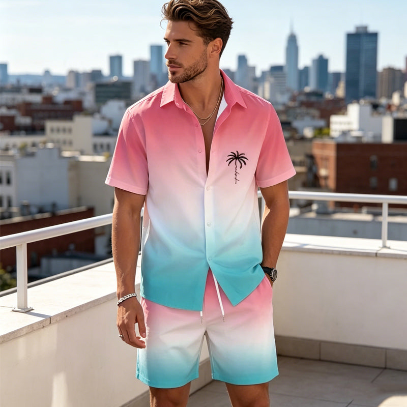 🌴Men's Hawaiian Shirt & Shorts 2-Piece Set👕