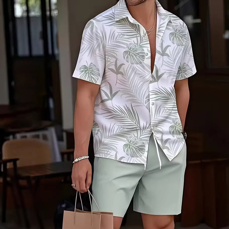 🌴Men's Hawaiian Shirt & Shorts 2-Piece Set👕