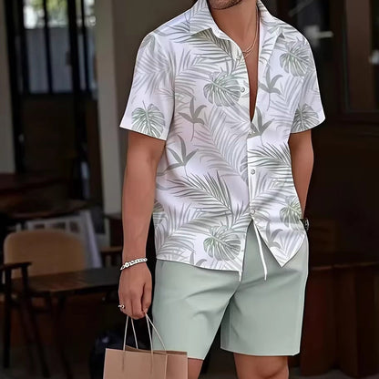 🌴Men's Hawaiian Shirt & Shorts 2-Piece Set👕