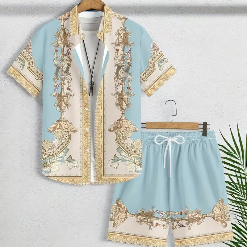 🌴Men's Hawaiian Shirt & Shorts 2-Piece Set👕