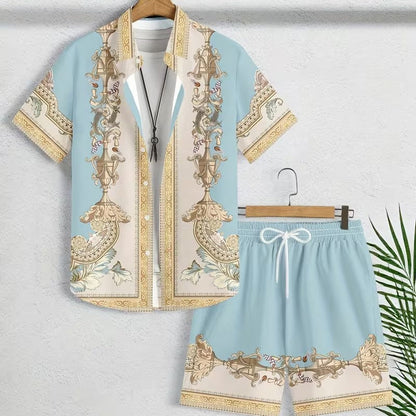 🌴Men's Hawaiian Shirt & Shorts 2-Piece Set👕