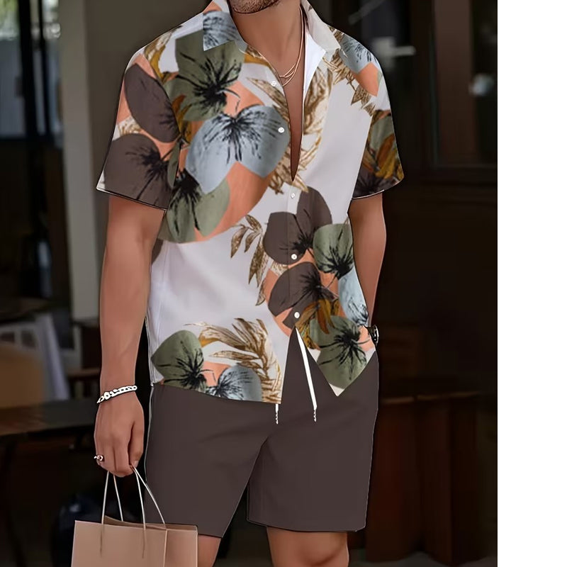 🌴Men's Hawaiian Shirt & Shorts 2-Piece Set👕
