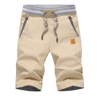 Men's Color-Blocking Drawstring Shorts