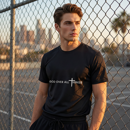 🌟 LIMITED-TIME 50% OFF! ✨ Faith Over All Inspirational T-Shirt – Soft, Unisex, Positive Message Tee ✨