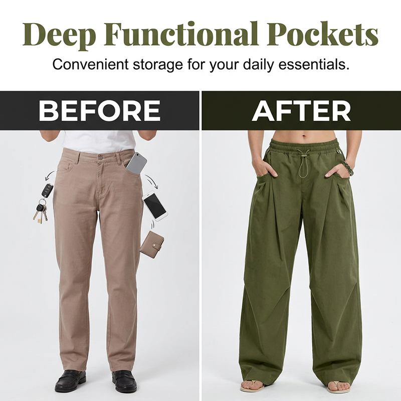 Voluminous Pleated Lantern Trousers