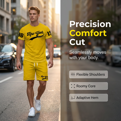 Men's Summer Graphic T-Shirt & Shorts Set