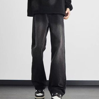 Men's Vintage Wash Wide-Leg Jeans