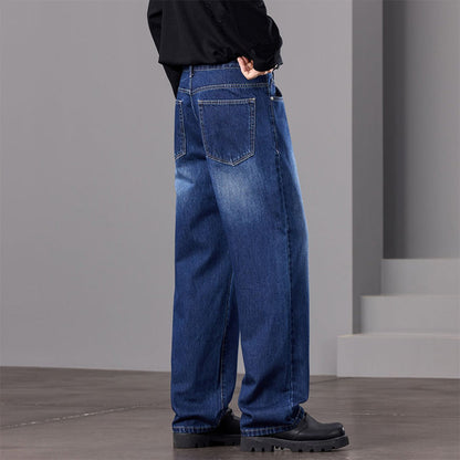 Men's Vintage Wash Wide-Leg Jeans
