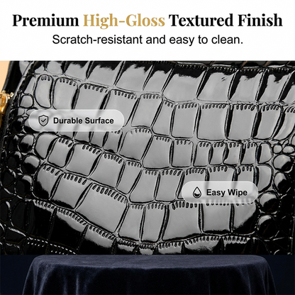 👜 LIMITED-TIME 50% OFF! ✨ Glossy Crocodile Pattern Women's Handbag – Structured, Gold Hardware, Spacious & Chic 💼