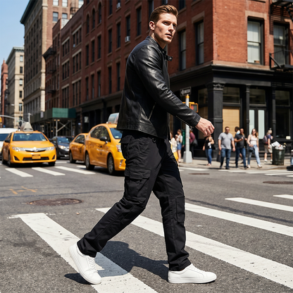 ✨ Men's Classic Cargo Pants – Durable, Multi-Pocket, Straight-Leg 🏔️