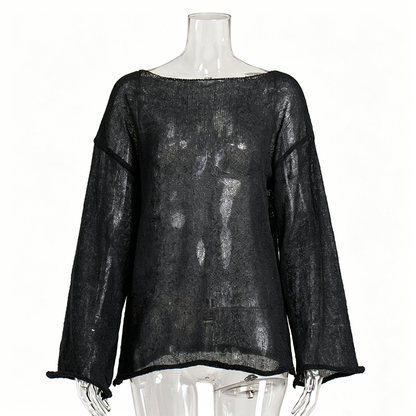 🌞 LIMITED-TIME 50% OFF! ✨ Women's Sheer Sun-Protective Top – Open-Knit, Flowy, Bohemian 🌿