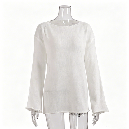 🌞 LIMITED-TIME 50% OFF! ✨ Women's Sheer Sun-Protective Top – Open-Knit, Flowy, Bohemian 🌿