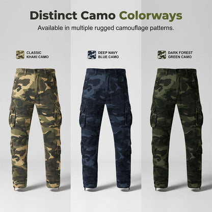 👖 50% OFF NOW! ⏳ Men's Outdoor Camouflage Cargo Trousers – Durable ripstop fabric, multi-pockets & reinforced knees – perfect for hiking, hunting or work 🌲