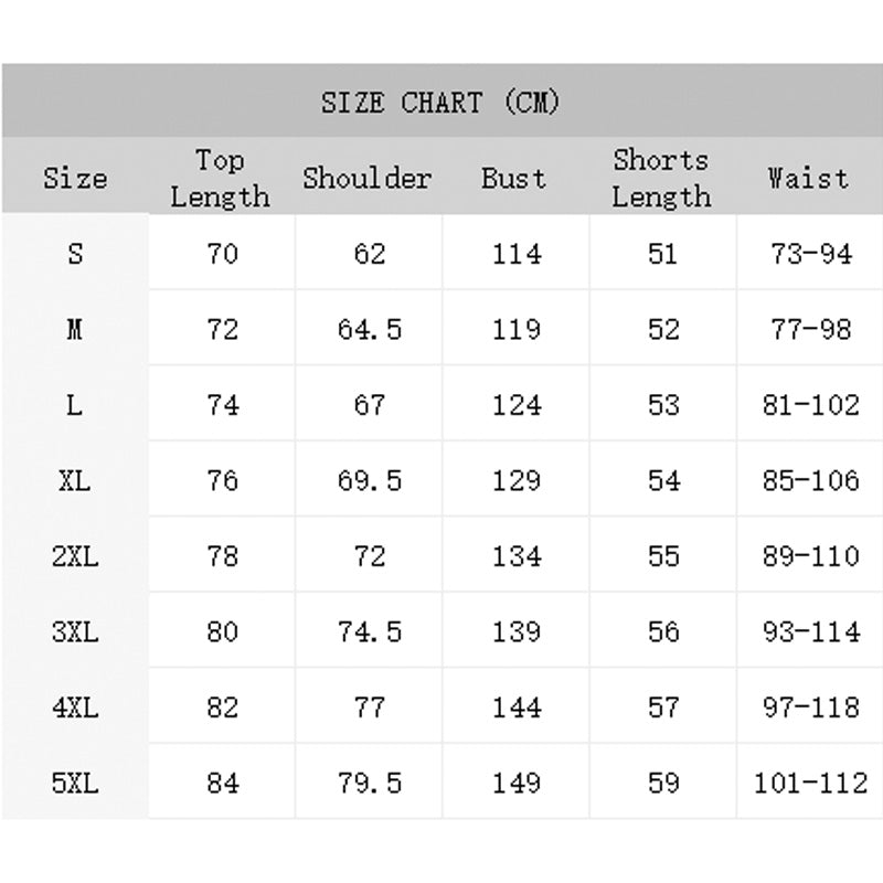 Men's Summer Print Top & Shorts Set