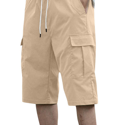 🩳 50% OFF NOW! 🔥 Men's Casual Cargo Shorts with Drawstring – Lightweight, multi-pockets & elastic waist – perfect for hiking, travel or hot summer days ☀️