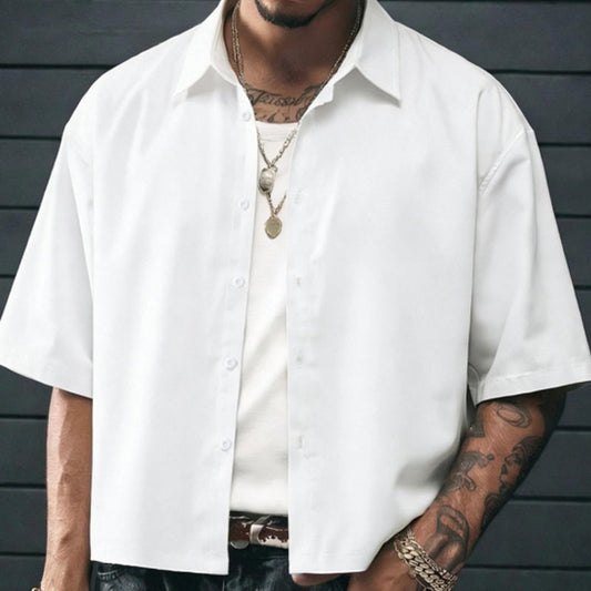 🔥LIMITED-TIME 50% OFF! 👔 Men’s Minimalist Short Sleeve Button-Up Shirt – Sleek, Stylish & Effortless ✨