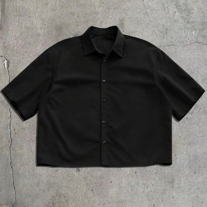 🔥LIMITED-TIME 50% OFF! 👔 Men’s Minimalist Short Sleeve Button-Up Shirt – Sleek, Stylish & Effortless ✨