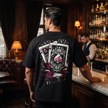 🃏 LIMITED-TIME 50% OFF! ✨ Men's Playing Card Graphic T-Shirt – Cotton, Casual, Statement Tee 🃁