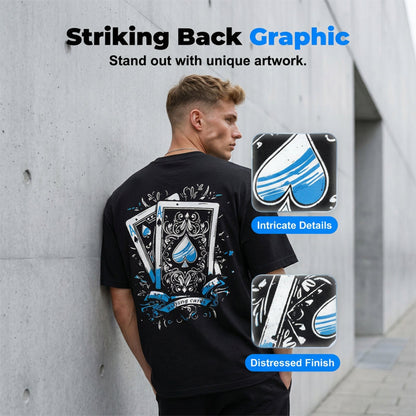 🃏 LIMITED-TIME 50% OFF! ✨ Men's Playing Card Graphic T-Shirt – Cotton, Casual, Statement Tee 🃁