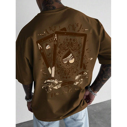 🃏 LIMITED-TIME 50% OFF! ✨ Men's Playing Card Graphic T-Shirt – Cotton, Casual, Statement Tee 🃁
