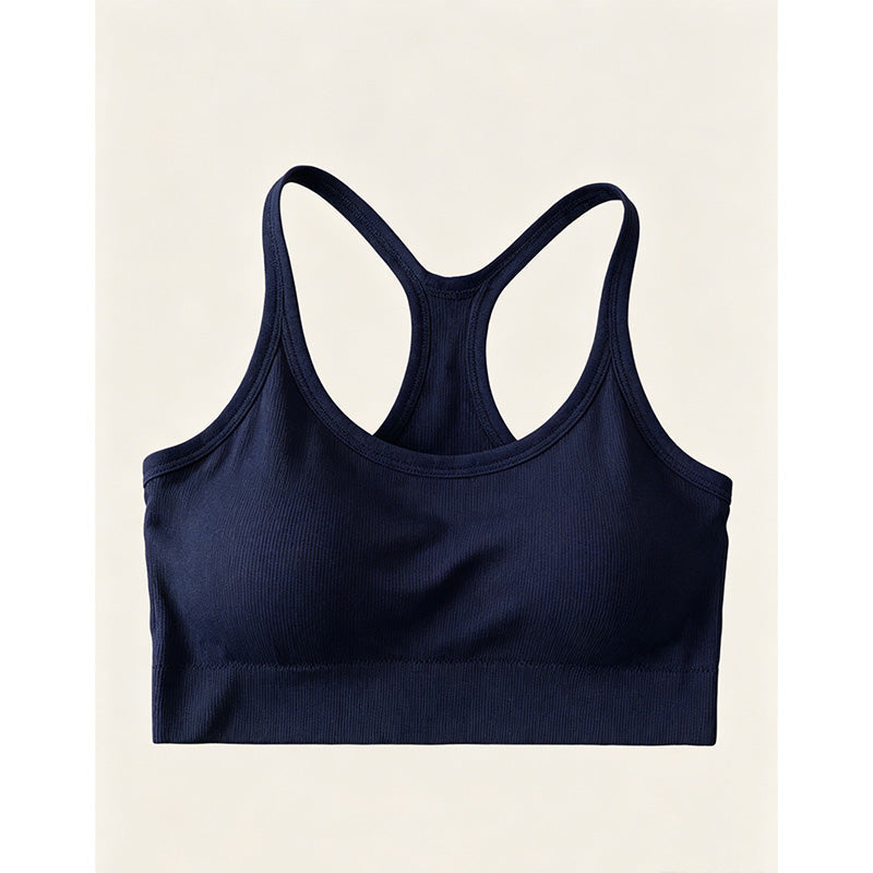 Ribbed Racerback Crop Tank Top