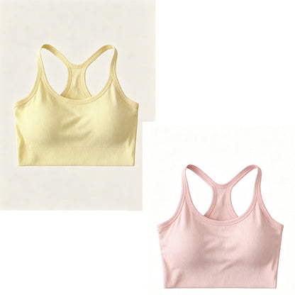 Ribbed Racerback Crop Tank Top