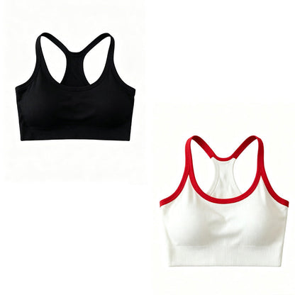 Ribbed Racerback Crop Tank Top