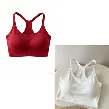Ribbed Racerback Crop Tank Top
